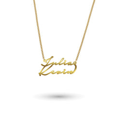 Name Necklace Double Signature