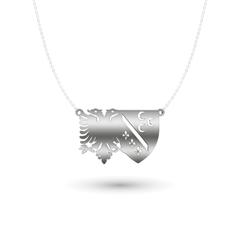 Country Chain Serbian Eagle Turkey | 925 silver | coat of arms chain | flag chain