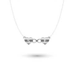 Necklace with Initials & Infinity