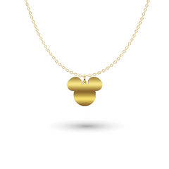 Necklace Mickey Minnie with engraving of your choice