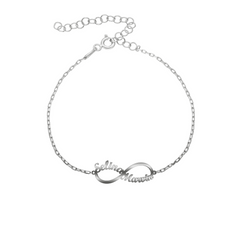 Infinity bracelet with desired name