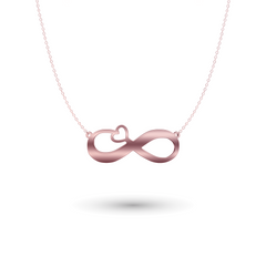 Infinity chain heart with desired engraving