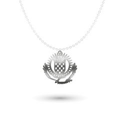 Chain of countries Kazakhstan and Russia | 925 silver | coat of arms chain | flag chain