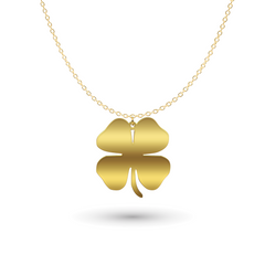 Cloverleaf necklace with engraving of your choice