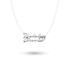 Name necklace Melanie with heart