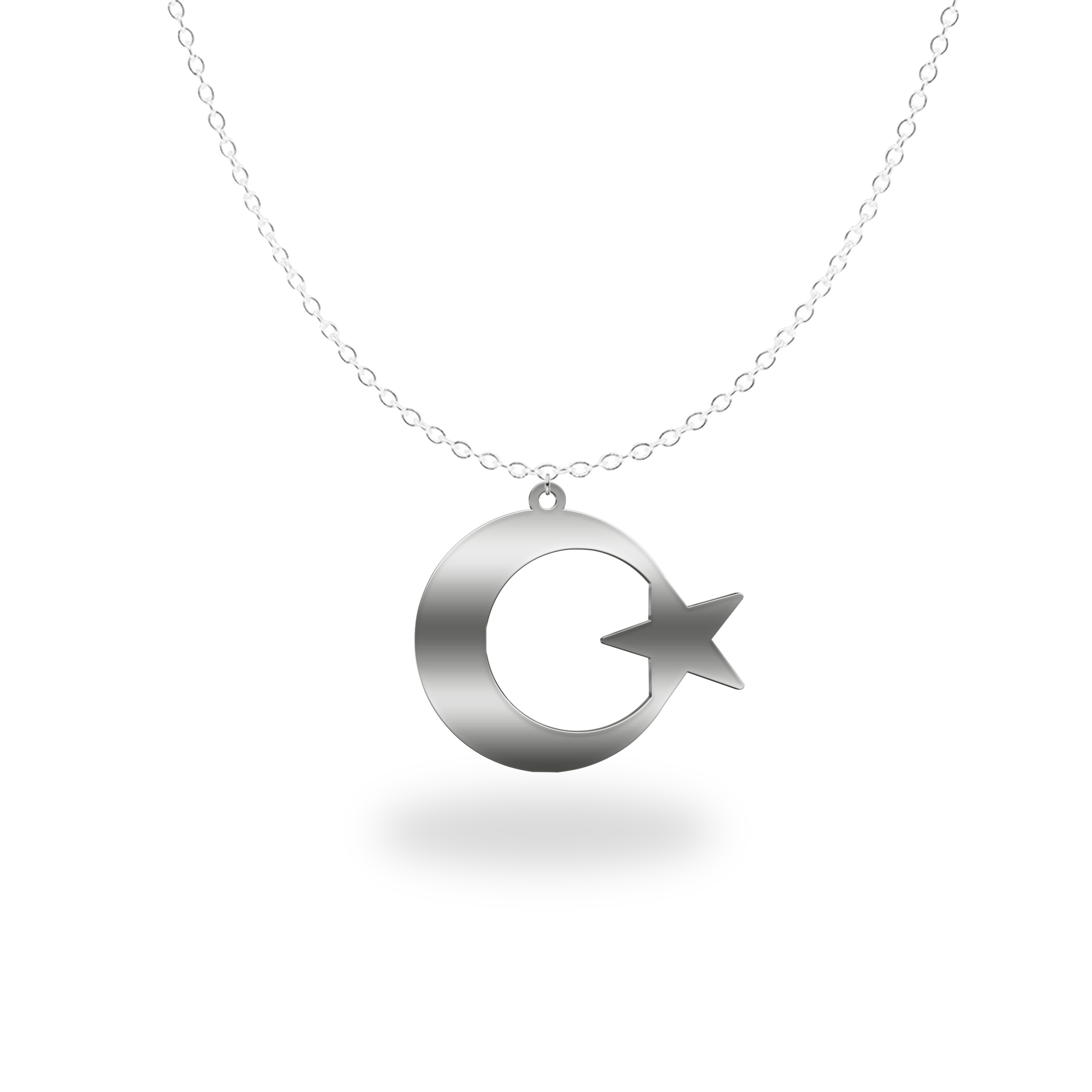 Länderkette Türkei AyYildiz | 925 Silber | Wappen Kette | Flaggenkette baysaat-gmbh.myshopify.com