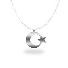 Länderkette Türkei AyYildiz | 925 Silber | Wappen Kette | Flaggenkette baysaat-gmbh.myshopify.com